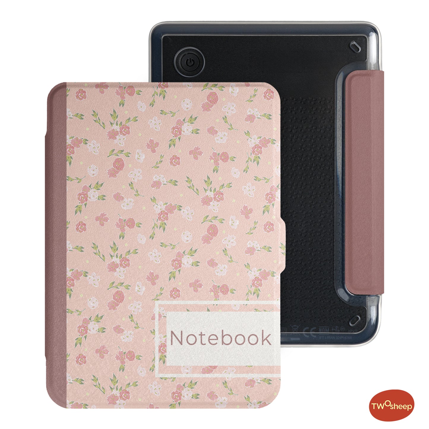 Floral Journal Detachable Case for Kobo Clara BW Colou 2E