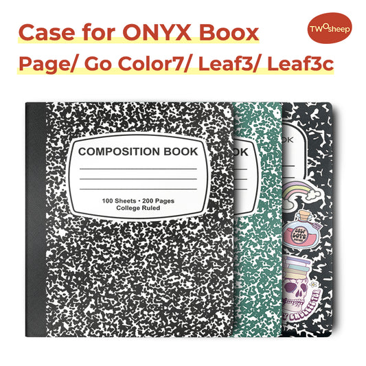 Twosheep Magnetic Smart Cover for BOOX Go 7 / Go Color 7 / Go Color 7 Gen II / Page / Leaf 3C / Leaf3 – Auto Sleep Wake, Ultra Slim Book-Style Case