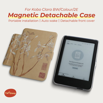 Chinoiserie Detachable Magnetic Case for Kobo Clara Colour/BW/2E