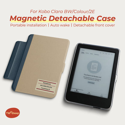 Notebook Detachable Magnetic Case for Kobo Clara Colour / Clara BW / Clara 2E