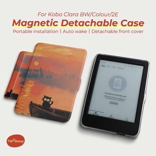 Monet & Cat Detachable Case for Kobo Clara Series
