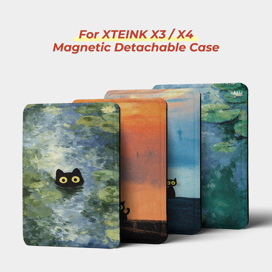 Monet & Cat Detachable Case for XTEINK X3 And XTEINK X4