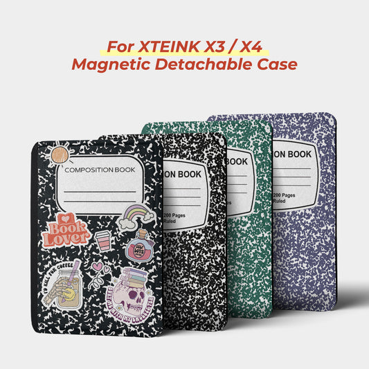 Composition Book Detachable Case for XTEINK X3/X4