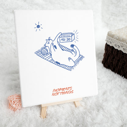 Hand-Drawn Line Cats Magnetic Folio for Boox Go 7-inch Series