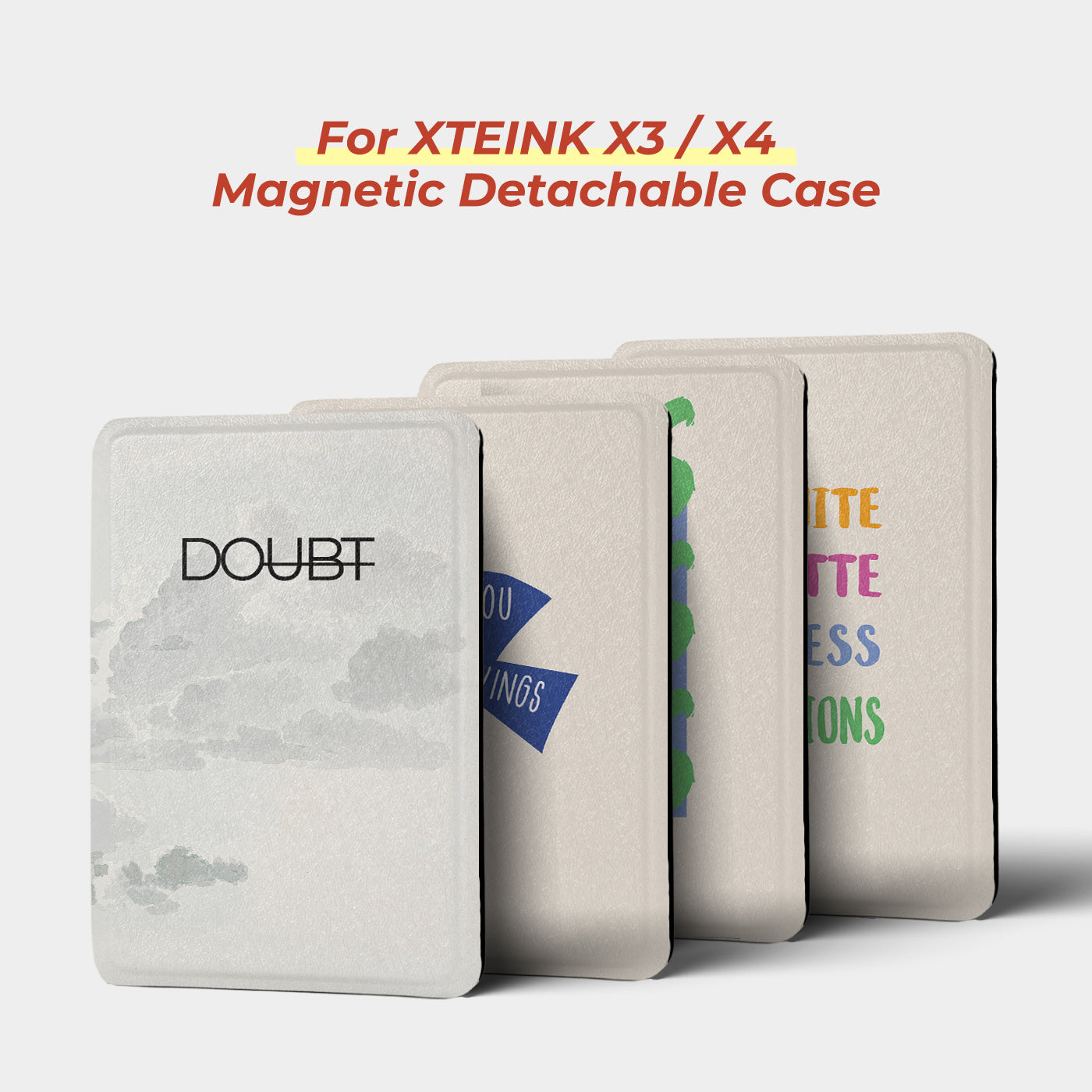 Quote Art Detachable Cover for XTEINK X3 and X4