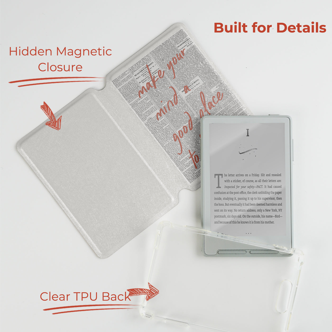 Solid Color Detachable Case for XTEINK X4 And XTEINK X3