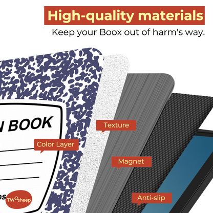 Composition Book Magnetic Case for Boox Go 7-inch Series