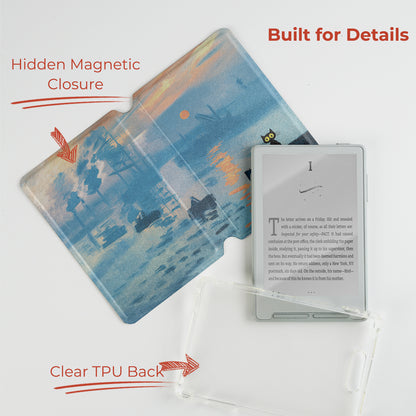 Monet & Cat Detachable Case for XTEINK X3 And XTEINK X4