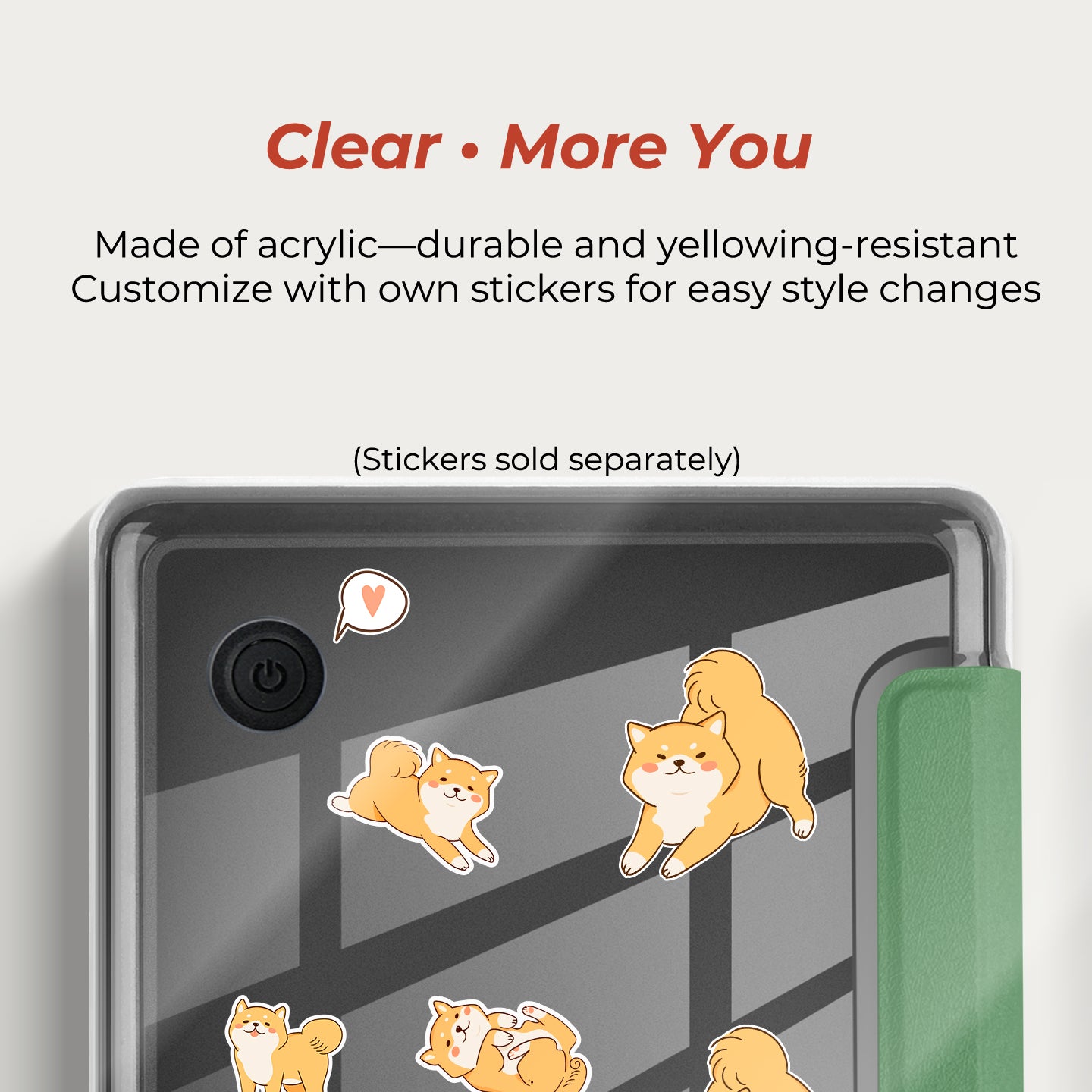 Campus Journal Detachable Magnetic Case for Kobo Clara Colour and Kobo Clara BW