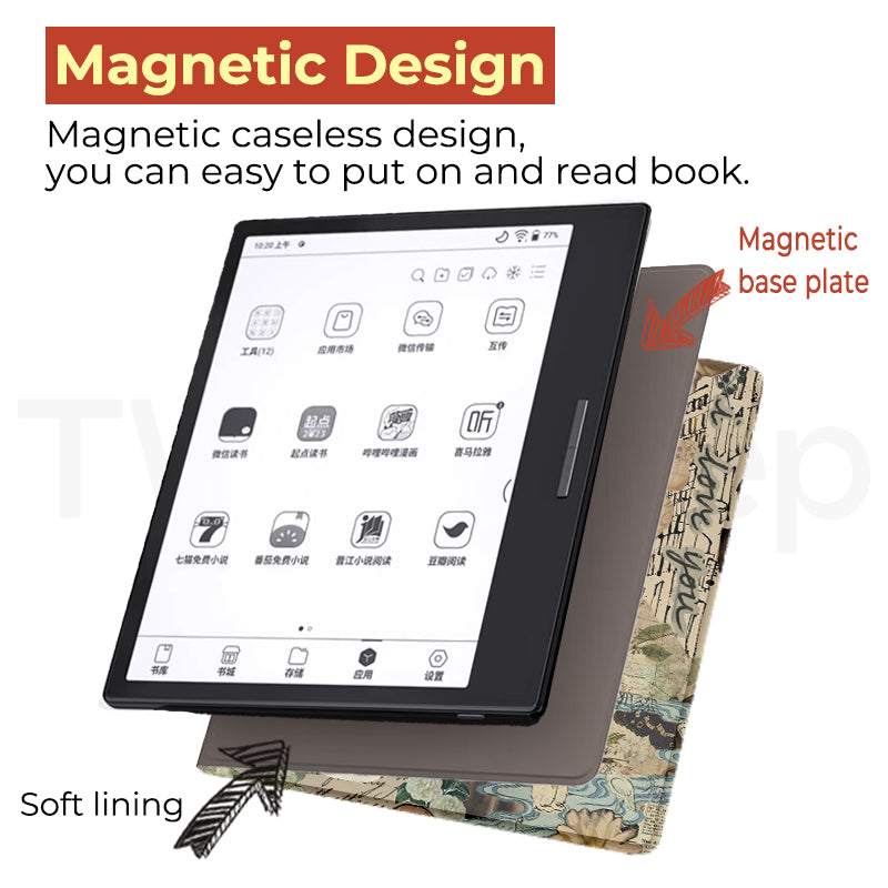 Twosheep Hand-Drawn Magnetic Cover for BOOX Go 7 / Go Color 7 Gen II / Page / Leaf3C