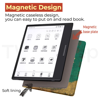 Twosheep Chinese-Style Magnetic Cover for BOOX Go 7 / Go Color 7 Gen II / Page / Leaf3C – Elegant Book-Style Smart Case