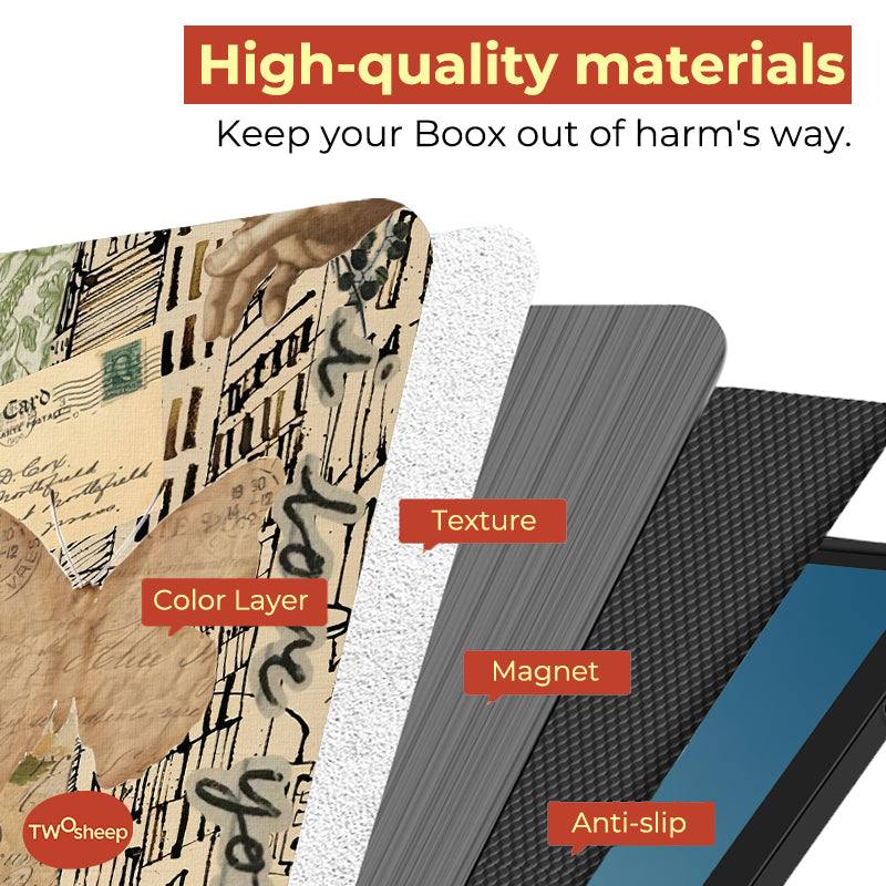 Twosheep Hand-Drawn Magnetic Cover for BOOX Go 7 / Go Color 7 Gen II / Page / Leaf3C