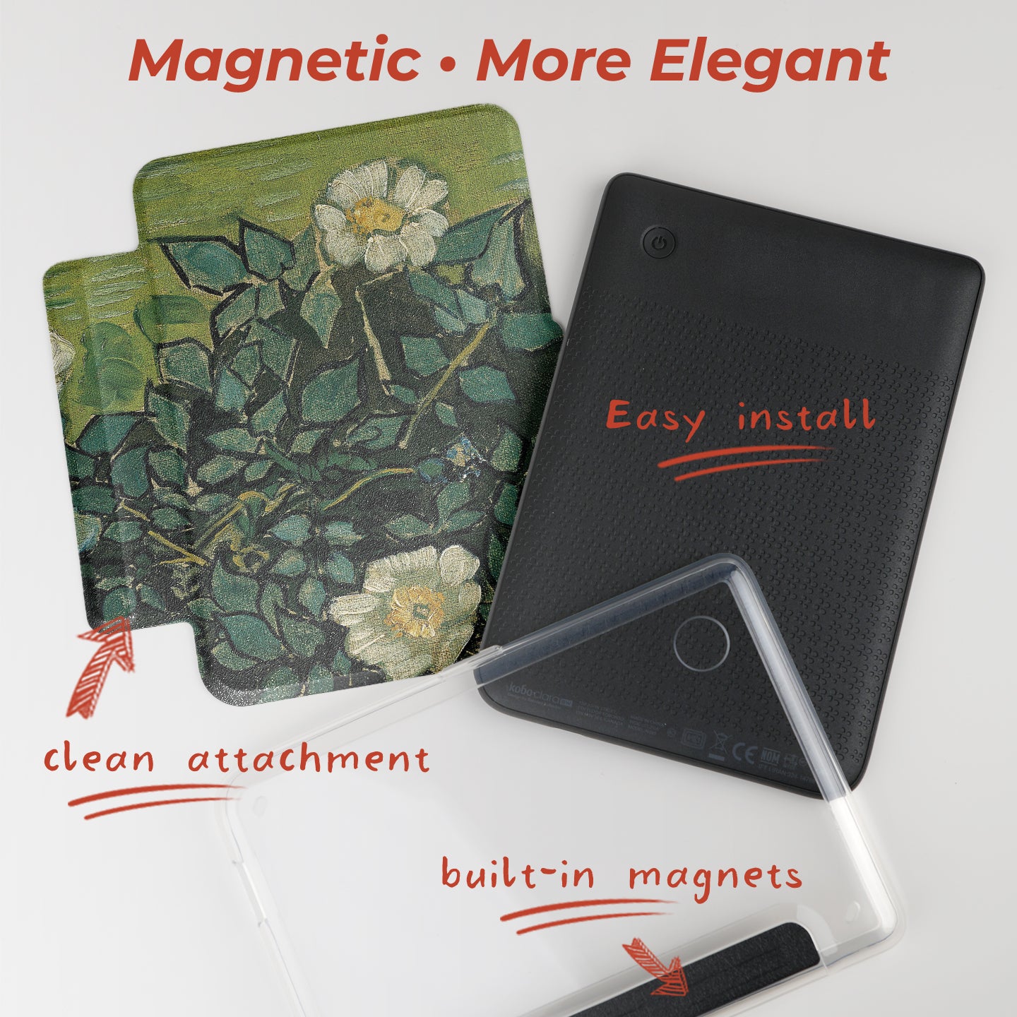 Oil Painting Detachable Case for Kobo Clara BW Colour 2E