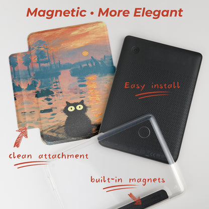 Monet & Cat Detachable Case for Kobo Clara Series