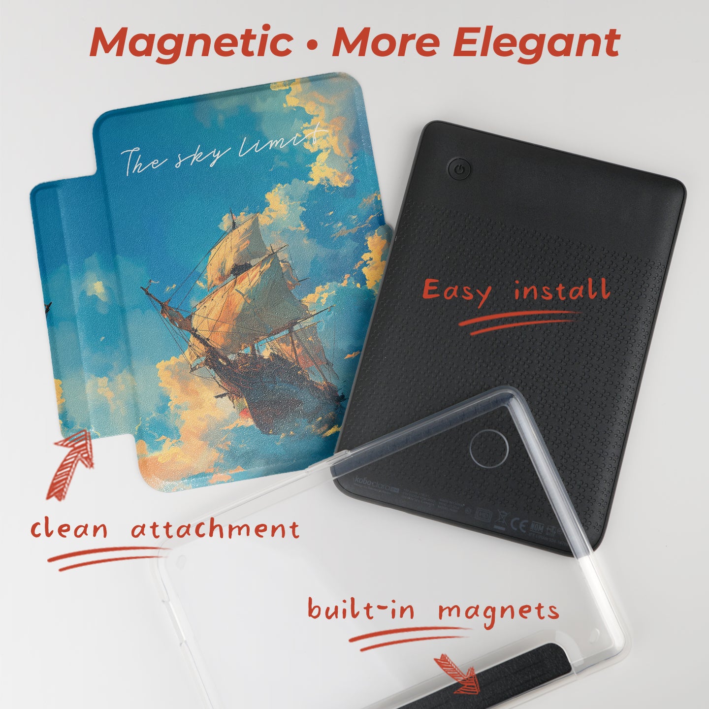 Scenic Illustration Detachable Case for Kobo Clara Colour BW 2E