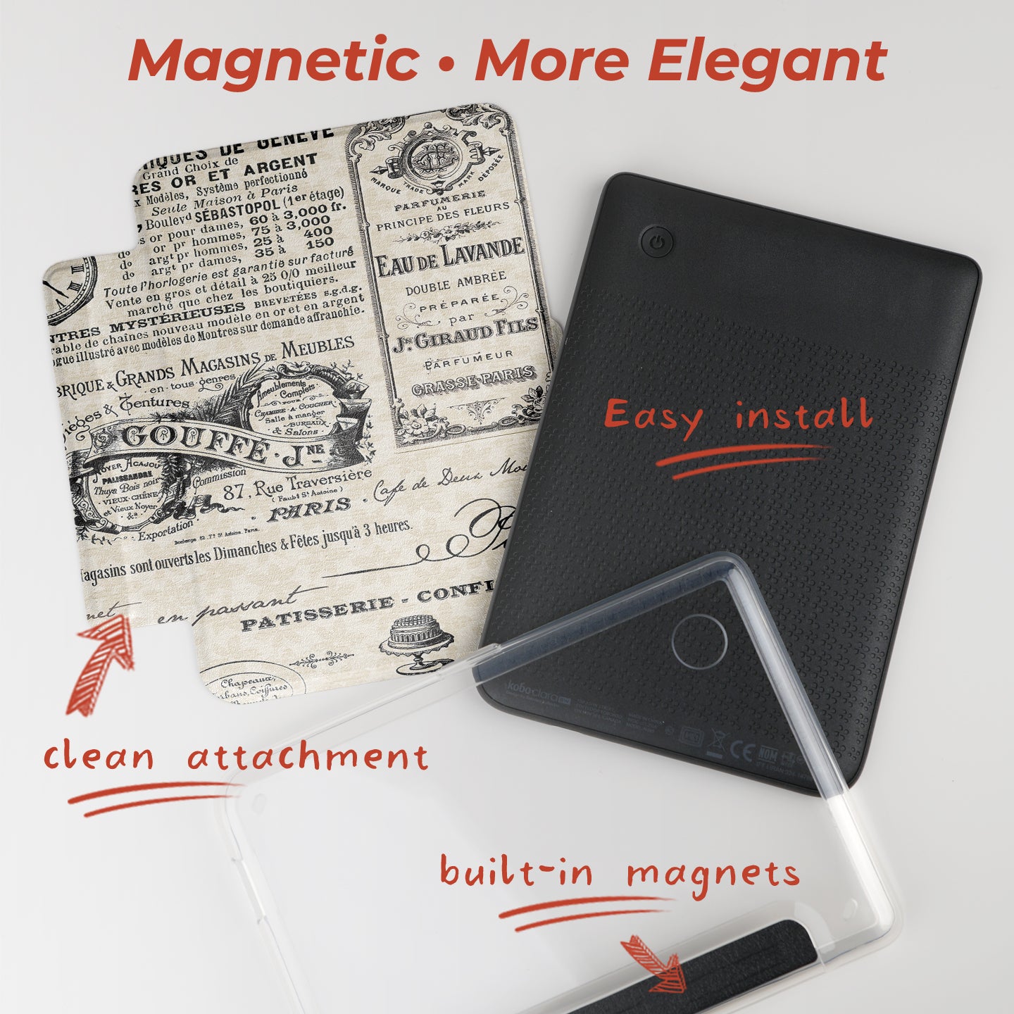 INS Collage Detachable Case for Kobo Clara Colour BW 2E