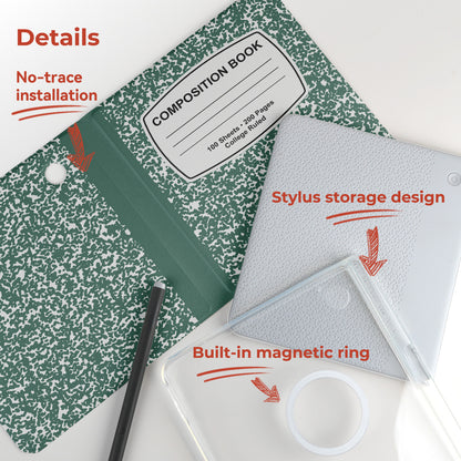 Composition Book Detachable Magnetic Folio for Kobo Libra Colour & Libra2