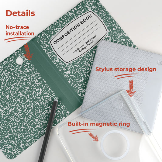 Composition Book Detachable Magnetic Folio for Kobo Libra Colour & Libra2