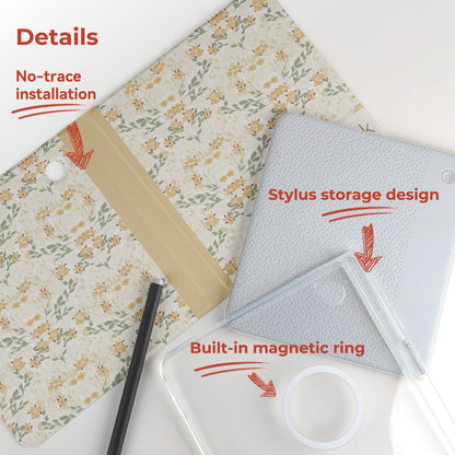 Floral Notebook Detachable Magnetic Folio for Kobo Libra Colour & Libra2
