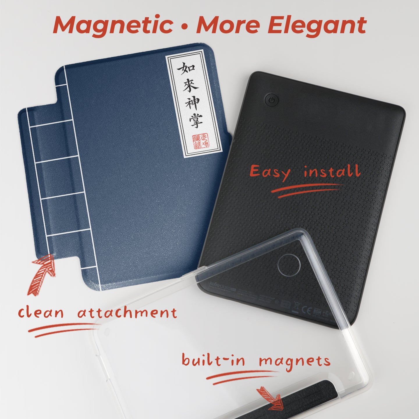 Kung Fu Manual Detachable Case for Kobo Clara