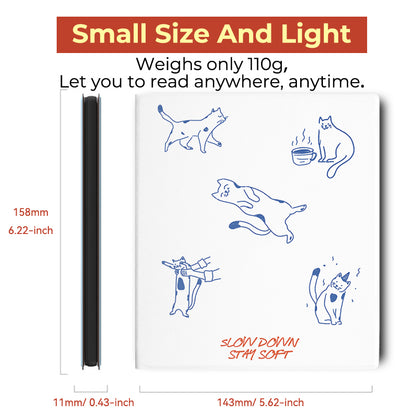 Hand-Drawn Line Cats Magnetic Folio for Boox Go 7-inch Series