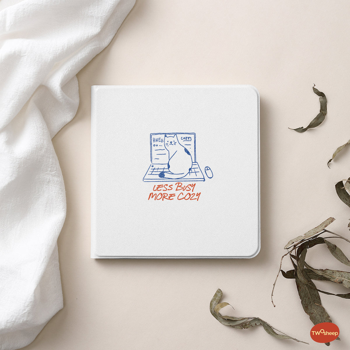 Cute Hand-Drawn Cats & Dogs Detachable Folio for Kobo Libra Colour & Libra2
