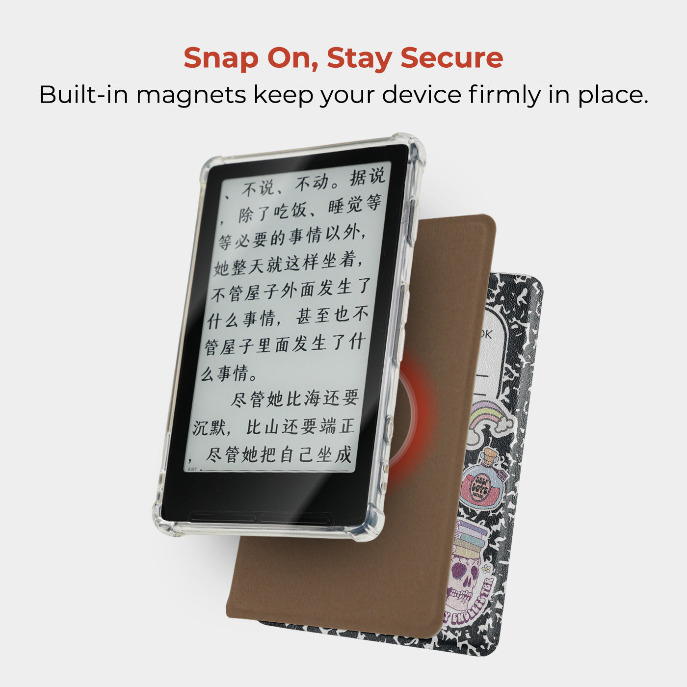 Composition Book Detachable Case for XTEINK X3/X4