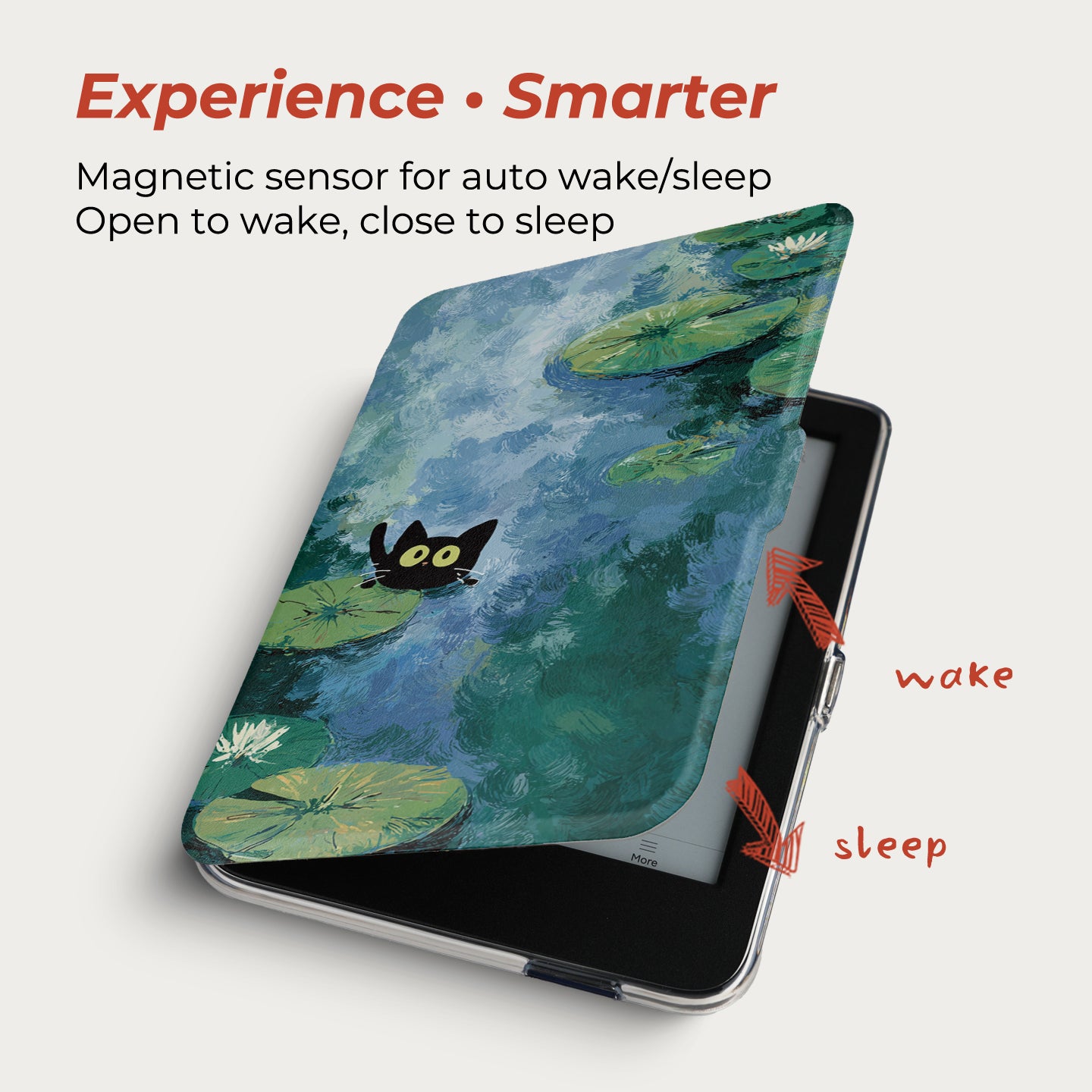 Monet & Cat Detachable Case for Kobo Clara Series