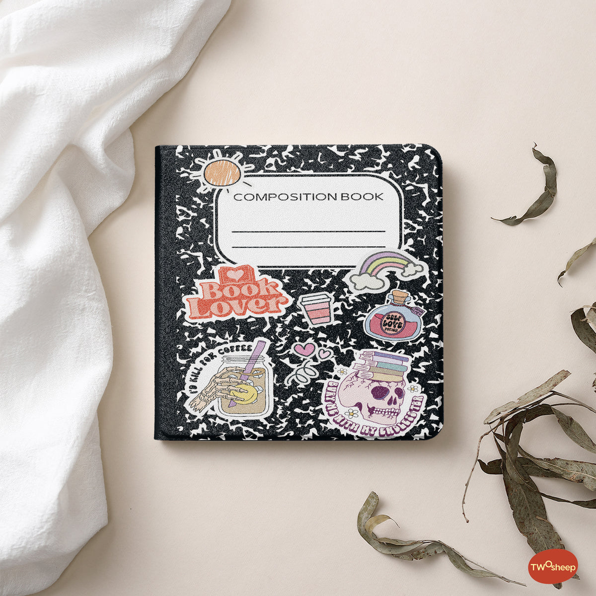 Composition Book Detachable Magnetic Folio for Kobo Libra Colour & Libra2
