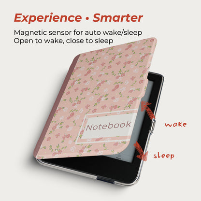 Floral Journal Detachable Case for Kobo Clara BW Colou 2E