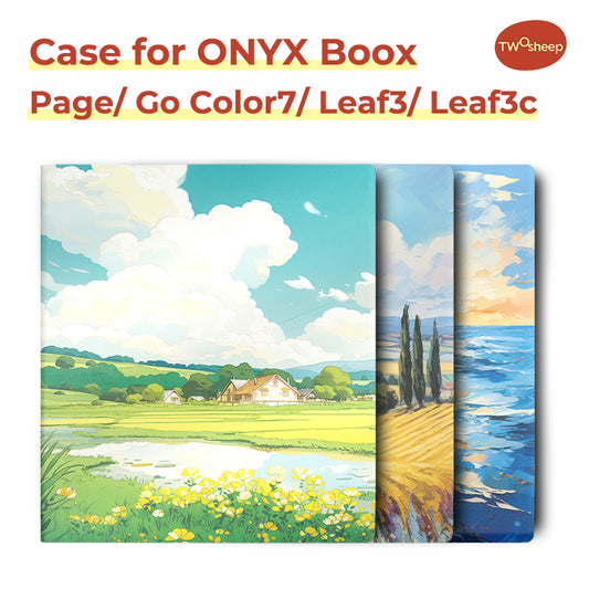 Twosheep Illustrated Magnetic Cover for BOOX Go 7 / Page / Leaf3C – Smart Book-Style Case