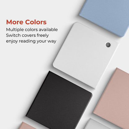 Minimalist Solid Color Detachable Magnetic Folio for Kobo Libra Colour & Libra2