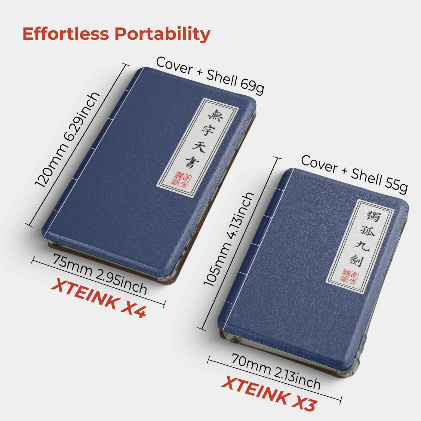 Kung Fu Manual Detachable Case for XTEINK X3 And XTEINK X4