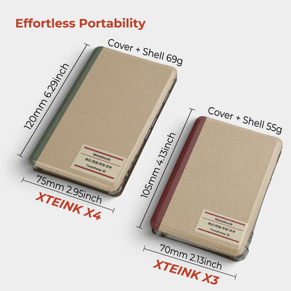 Classic Notebook Detachable Case for XTEINK X3 XTEINK X4