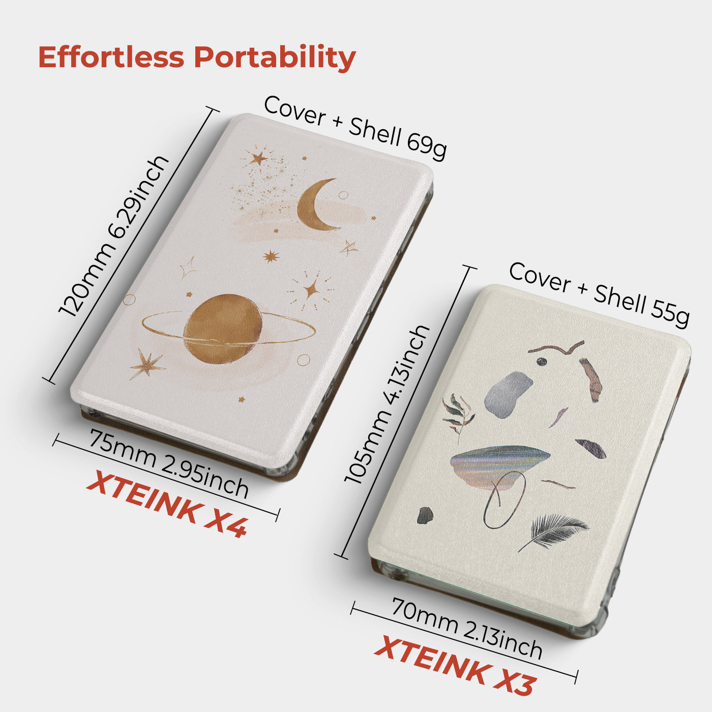 Abstract Art Detachable Case for XTEINK X3 And XTEINK X4