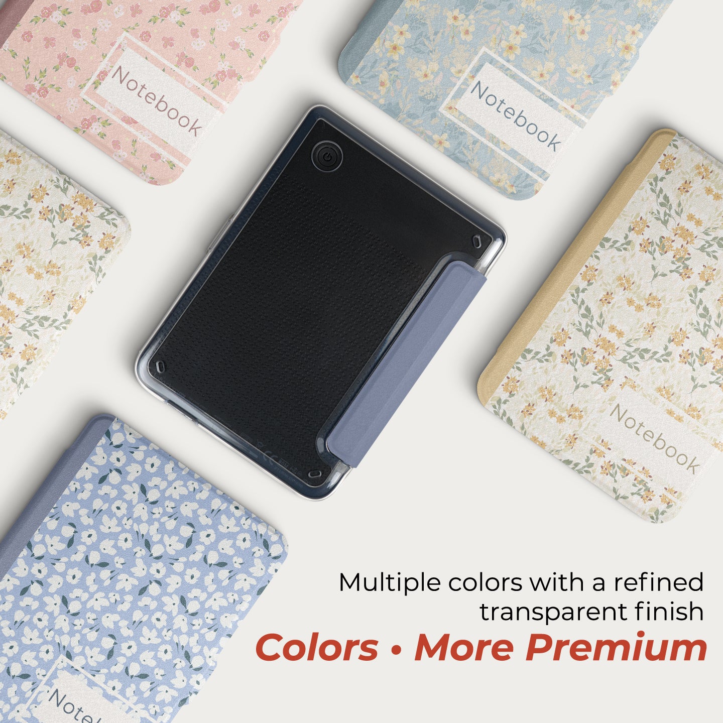 Floral Journal Detachable Case for Kobo Clara BW Colou 2E