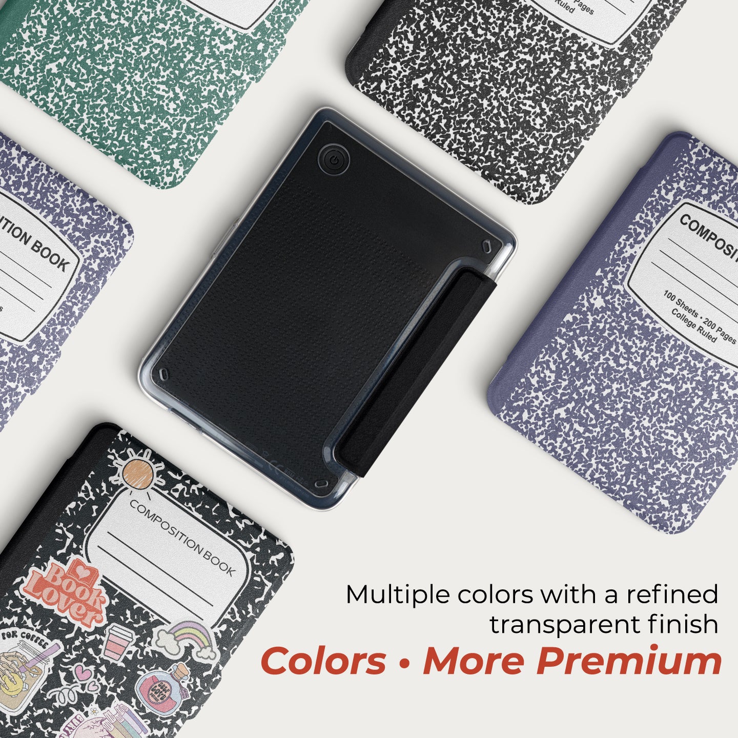 Composition Book Detachable Case for Kobo Clara Colour BW 2E
