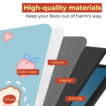 Twosheep Magnetic Smart Cover for BOOX Go 7 / Go Color 7 Gen II / Page / Leaf 3C – Auto Wake Sleep, Ultra Slim Case