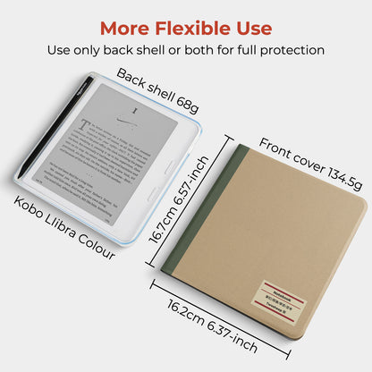 Notebook Detachable Magnetic Folio Cover for Kobo Libra Colour & Libra2
