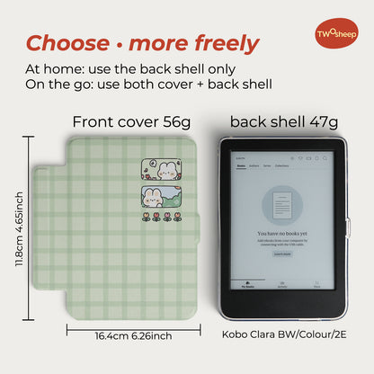 Cute Illustrated Detachable Case for Kobo Clara Colour Clara BW 2E