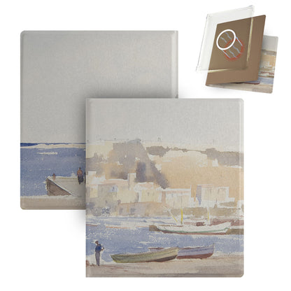 Traditional Oil Painting Style Magnetic Detachable Folio Cover Case for Boox Go7, Boox Go Color7 Gen2
