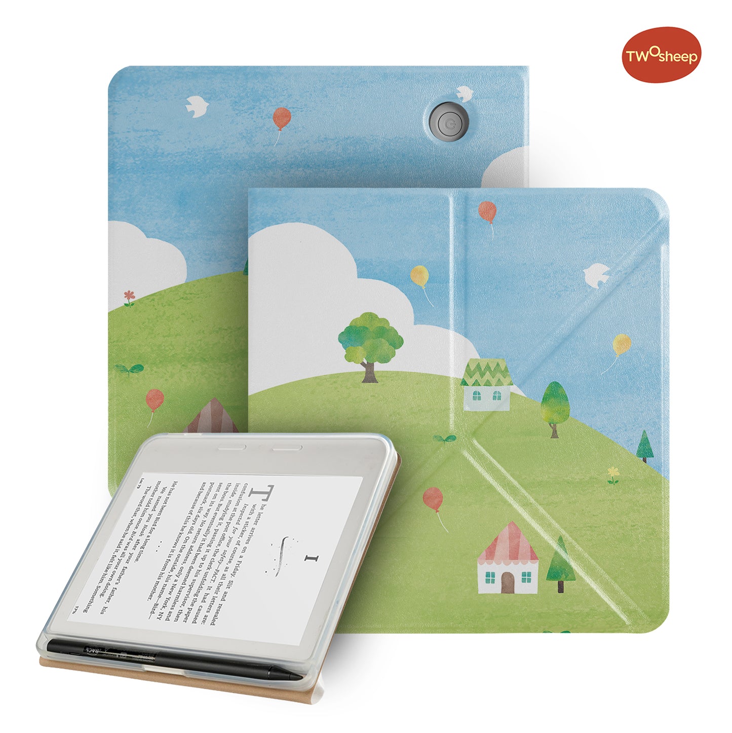 Cute Illustration Magnetic Case for Kobo Libra Colour Libra2
