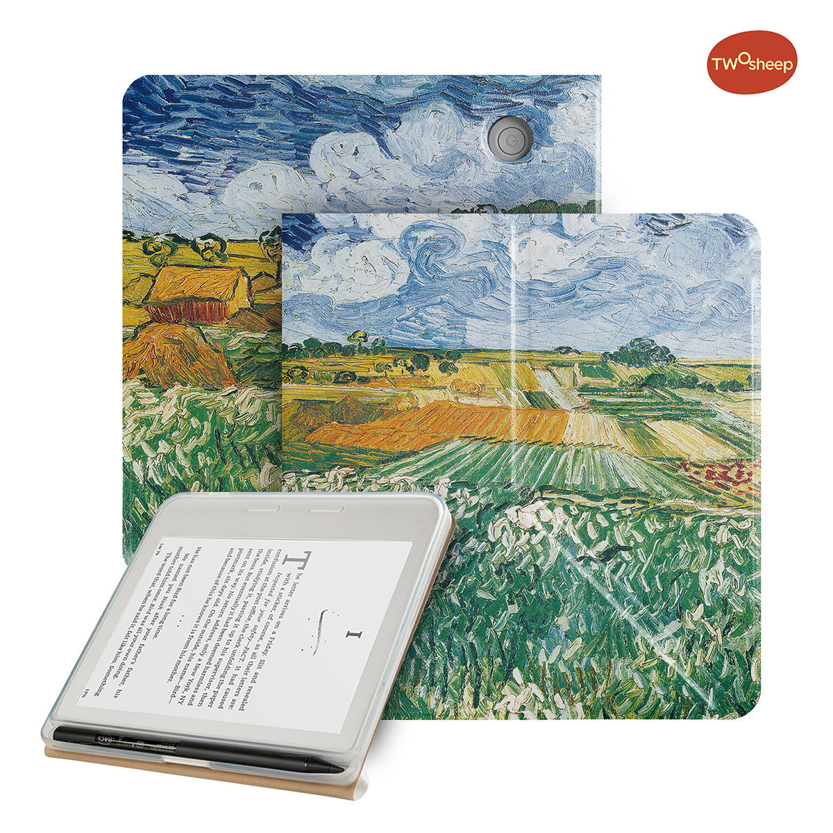 Oil Painting Magnetic Stylus Case for Kobo Libra Colour Libra2