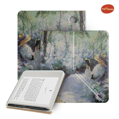 Oil Painting Magnetic Stylus Case for Kobo Libra Colour Libra2