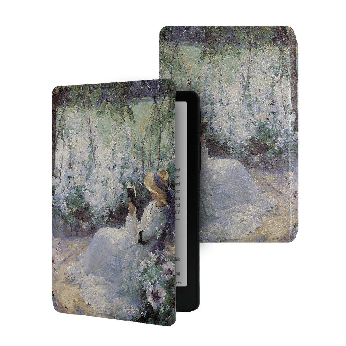 Classic Oil Painting Frameless Magnetic Folio Cover Case for XTEINK X4 Pro