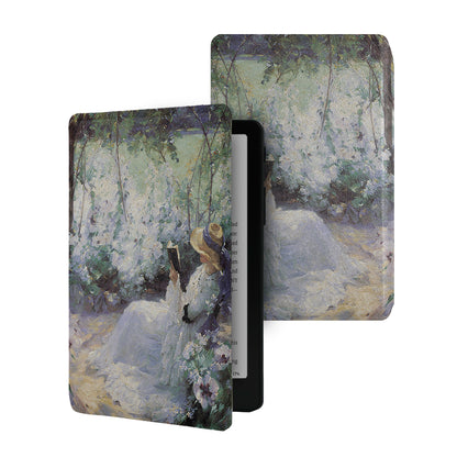 Classic Oil Painting Frameless Magnetic Folio Cover Case for XTEINK X4 Pro