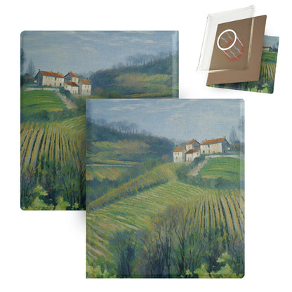 Traditional Oil Painting Style Magnetic Detachable Folio Cover Case for Boox Go7, Boox Go Color7 Gen2