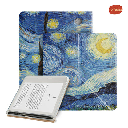 Oil Painting Magnetic Stylus Case for Kobo Libra Colour Libra2