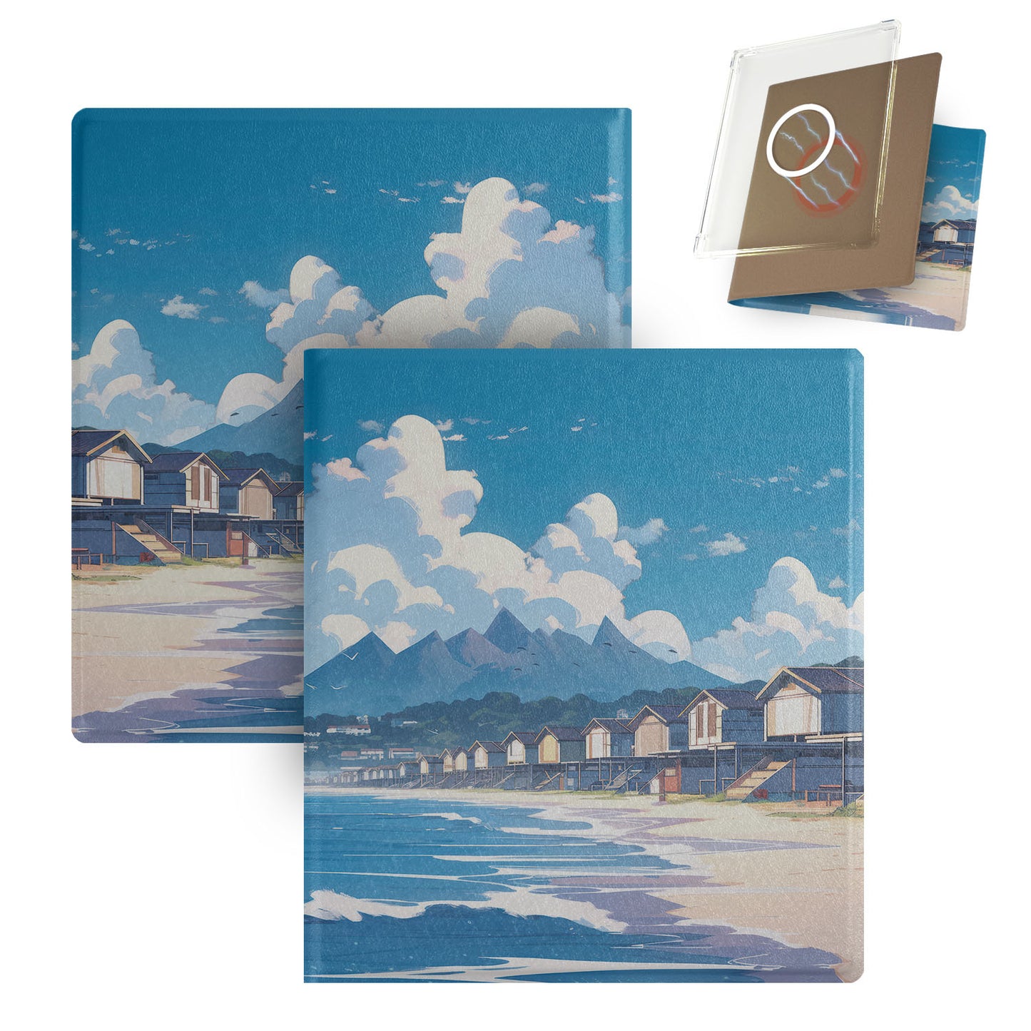 Traditional Oil Painting Style Magnetic Detachable Folio Cover Case for Boox Go7, Boox Go Color7 Gen2