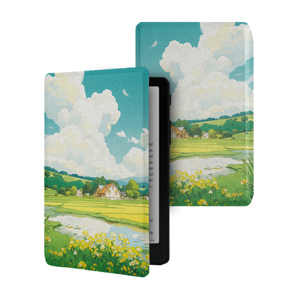Hand-Drawn Illustration Frameless Magnetic Cover Case for XTEINK X4 Pro